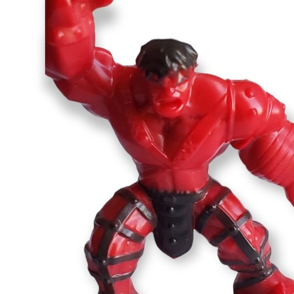 Marvel 500 Micro Series 3 Incredible HULK Marvel Superhero Red Figure RARE - Picture 2 of 6